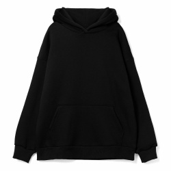 Худи оверсайз унисекс Go Easy, черное, S–XL