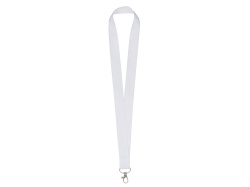 Ланъярд под сублимацию с карабином, 2,5 см, Цвет белый