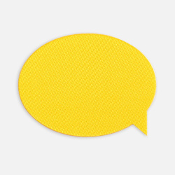 Наклейка тканевая Lunga Bubble, M, желтая, 3х4 см