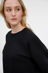 Свитшот унисекс Avenu, черный, XS–XXL