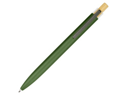 Ручка шариковая из переработанного алюминия «Blossom», Цвет зеленый