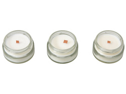 Набор свечей в баночках «The Comfort Keeper», Цвет белый