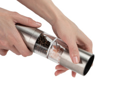 Двойная механическая мельница «Twin», Цвет серебристый/прозрачный