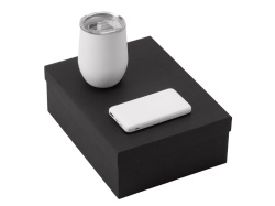 Подарочный набор «COLOR IT» с термокружкой и повербанком, Размер 10000 mAh, Цвет белый