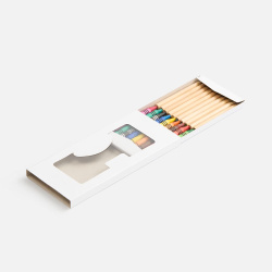 Набор Pencilvania Window, белый, 18х7,6х1,1 см