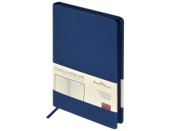 Ежедневник А5 «Megapolis Color» soft-touch, Цвет синий