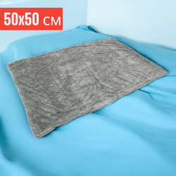 Микрофибра двусторонняя 50x50 см черная / Мягкая и эффективная