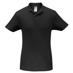 Рубашка поло ID.001 черная, S–XXL