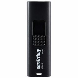 Флеш-диск 64 GB SMARTBUY Fashion USB 3.0, черный, SB064GB3FSK