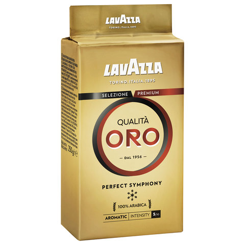 Кофе молотый LAVAZZA "Qualita Oro" 250 г, арабика 100%, ИТАЛИЯ, 1991