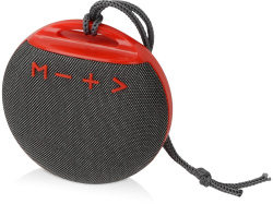 Портативная колонка «Tempo», Цвет красный/серый
