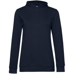 Толстовка с капюшоном женская Hoodie, темно-синяя, XS–3XL