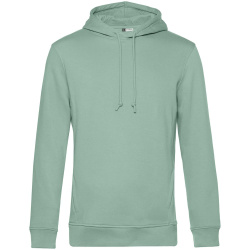 Толстовка с капюшоном унисекс BNC Inspire (Organic), серо-зеленая, XS–3XL
