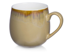 Кружка с вулканическим дизайном «Etna», Цвет бежевый