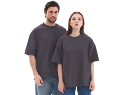 Футболка оверсайз «Beta.01» унисекс, Размер XL-2XL, Цвет темно-серый