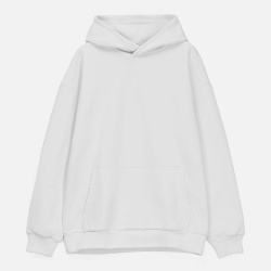 Худи унисекс оверсайз Daylero, белое, XS–4XL