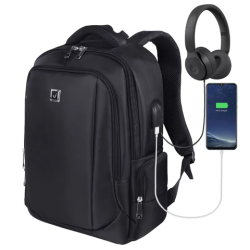 Рюкзак BRAUBERG FUNCTIONAL с отделением для ноутбука, 2 отделения, USB-порт, "Leader", 45х32х17 см, 270799