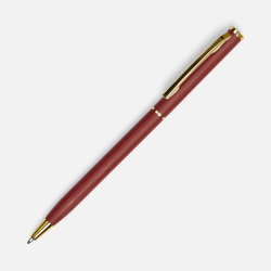 Ручка шариковая Hotel Gold, ver.2, матовая бордовая, 13х0,7 см