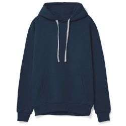 Толстовка с капюшоном Unit Kirenga Heavy, темно-синяя, XS–5XL