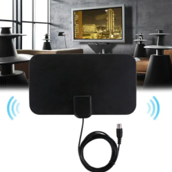 Телевизионная антенна TV Flat HD 4K ULTRA HD (FM/VHF/UHF, кабель 1,5 м)