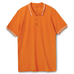 Рубашка поло Virma Stripes, оранжевая, S-XXL