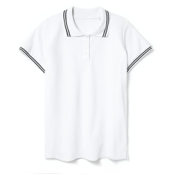 Рубашка поло женская Virma Stripes Lady, белая, S–XXL
