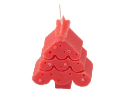 Свеча «Елочка», Цвет красный
