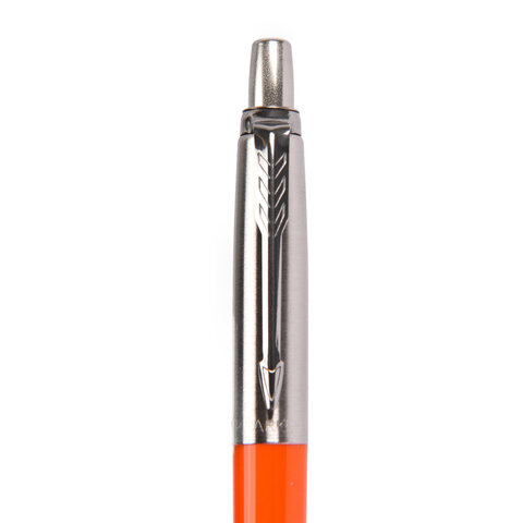 Ручка шариковая PARKER "Jotter Orig Orange", корпус оранжевый, детали хром, блистер, синяя, 2076054