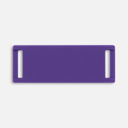 Лейбл из ПВХ Kova, фиолетовый, 1,5х4х0,2 см