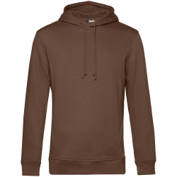 Толстовка с капюшоном унисекс BNC Inspire (Organic), коричневая (мокко), XS–3XL