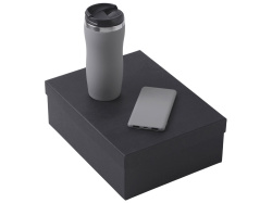 Подарочный набор "COLOR IT" c термокружкой и повербанком, Размер 5000 mAh, Цвет серый