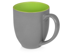 Кружка «Gracy», Цвет серый/зеленое яблоко