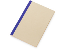 Блокнот А5 из переработанного тростника и RPET «Adiantum», Цвет синий/бежевый