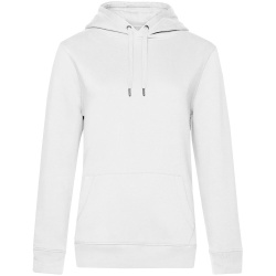 Толстовка с капюшоном женская Queen, белая, XS–3XL