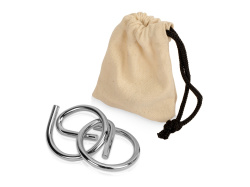 Металлическая головоломка в мешочке «Mind-teaser», Цвет серебристый