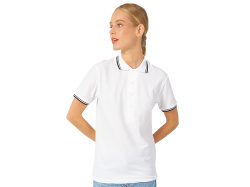 Рубашка поло "Erie" женская, Размер XL, Цвет белый/черный