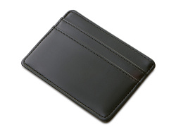 Картхолдер для двух карт и наличных денег с зажимом «Crave», Цвет черный