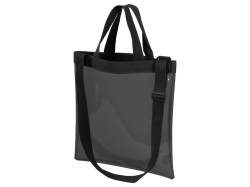 Сумка «Frank» из прозрачного пластика с регулирующейся лямкой, Цвет черный