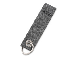 Брелок «Felt» из RPET-фетра, Цвет серый