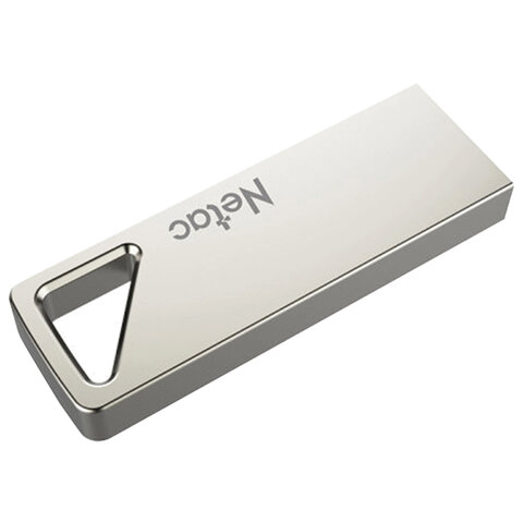 Флеш-диск 32GB NETAC U326, USB 2.0, металлический корпус, серебристый, NT03U326N-032G-20PN