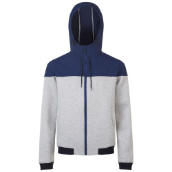 Куртка унисекс Voltage, серый меланж с темно-синим, XS–3XL