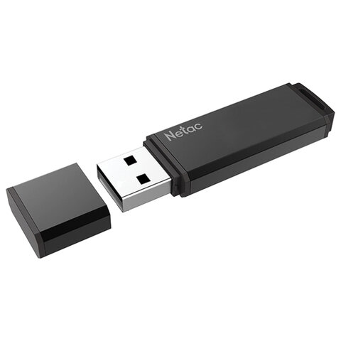 Флеш-диск 32 GB NETAC U351, USB 3.0, черный, NT03U351N-032G-30BK