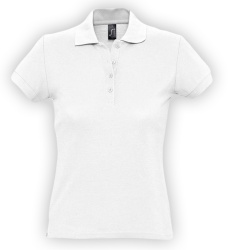 Рубашка поло женская Passion 170, белая, S–XXL