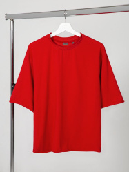 Футболка оверсайз Vozduh 2.0, красная, XS–XXL