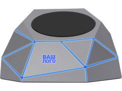 Док-станция с быстрой беспроводной зарядкой «Geo Dock», Цвет серебристый