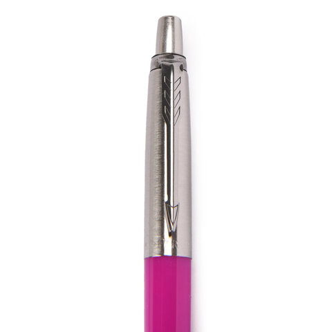 Ручка шариковая PARKER "Jotter Orig Magenta", корпус розовый, нержавеющая сталь, блистер, синяя, 2075996