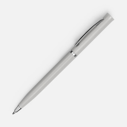 Ручка шариковая Euro Chrome, серая, 13,3х0,8 см