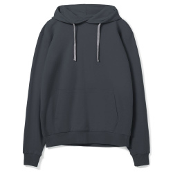 Толстовка с капюшоном Kirenga, темно-серая (графит), XS–4XL