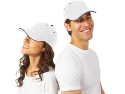 Бейсболка «New Castle», Цвет белый/темно-синий