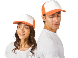 Бейсболка «Newport», Цвет оранжевый, белый